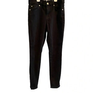 7 FOR ALL MANKIND WOMENS SKINNY BLACK JEANS PANTS BOTTOMS SIZE 28